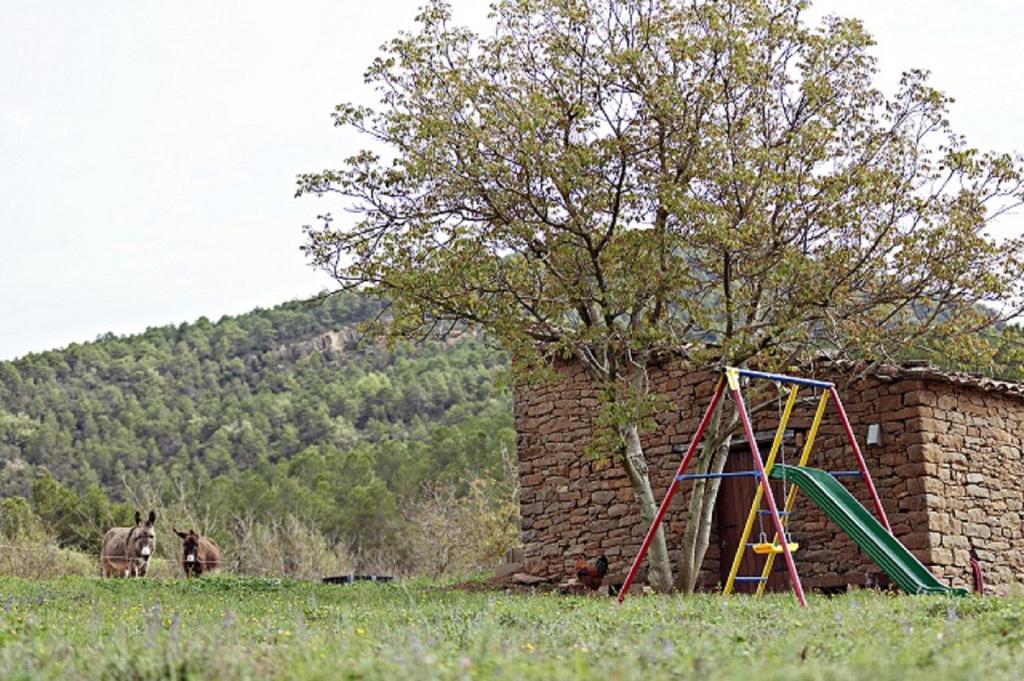 Masia Ca L'Anima Hotell La Baronia de Rialb Rom bilde